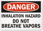 Do Not Breathe Vapors Danger Sign