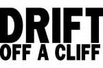 Drift Off A Cliff Die Cut Decal