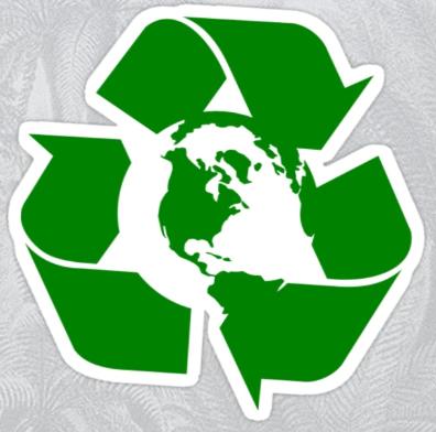 Earth Day Recycle Reuse Reduce Design Sticker
