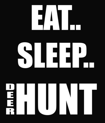 Eat Sleep Deer Hunt Vinyl Decal Sticker