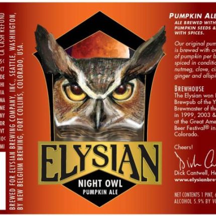 Elysian Night Owl  Pumpkin Ale Logo