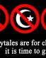 Fairytales are for children its time to grow up sticker