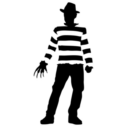 FREDDY KRUGER STANDING DIECUT DECAL 3