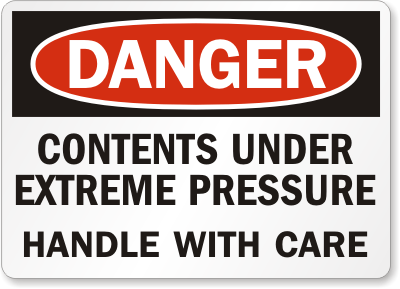 Handle With Care Danger Sign