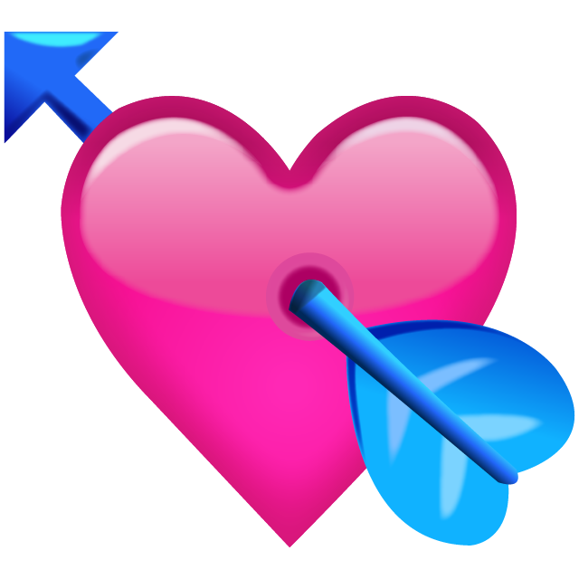 HEART Pink_Heart_With_Arrow_Emoji