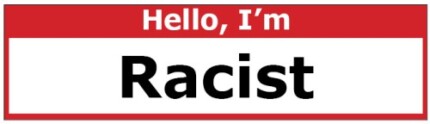 hello im a racist sticker
