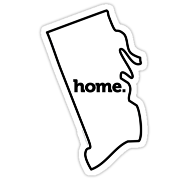 Home Rhode Island Sticker