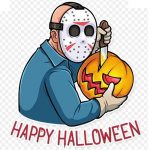 JASON FUNNY HAPPY HALOWEEN STICKER