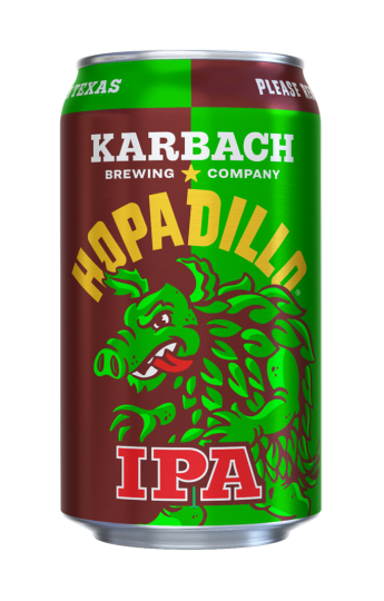 KARBACH New Hopadillo IPA CAN SHAPED STICKER