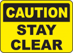 Keep Area Clear Signs and Decals 06