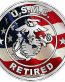 MARINE CORPS RETIRED flag usa