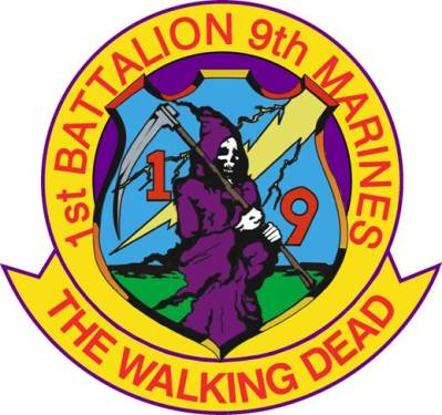 Marines Battalion Walking Dead Decal