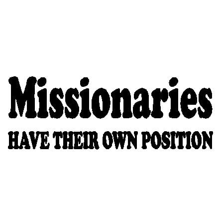 Missionaries Decal 17