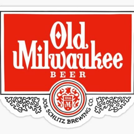 OLD MILWAUKEE LOGO BEER STICKER