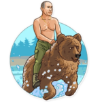 president vladimir putin political sticker 6