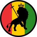 RASTA LION CIRCLE STICKER 88