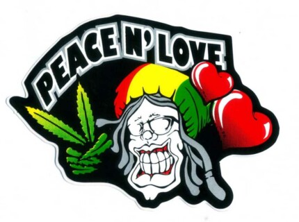 Rasta Reggae Sticker Weed 420 Decal 06