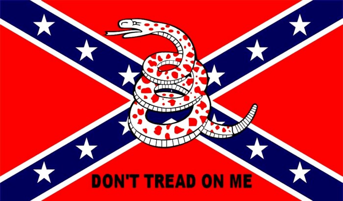 rebel flag dont tread on me sticker