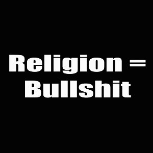 Religion is Bullshit Diecut Decal