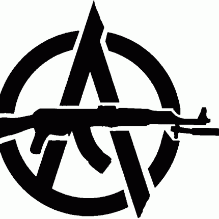 Revolutionary Anarchism gun sticker