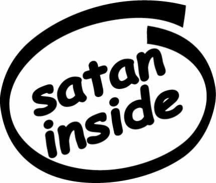 Satan Inside Decal