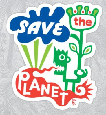 Save the Planet ART STICKER