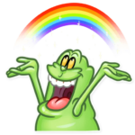 slimer ghost busters funny sticker 23