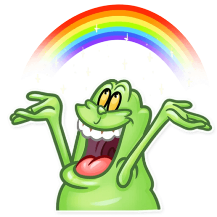 slimer ghost busters funny sticker 23