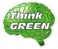 Think Green Decal Sticker