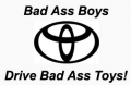 toyota bad ass boys decal