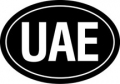 UAE Oval Euro Sticker