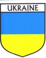 Ukraine Flag Crest Decal Sticker