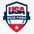 USA BEER PONG STICKER