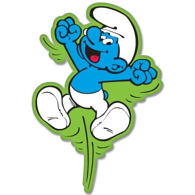 Smurf Jumping Decal