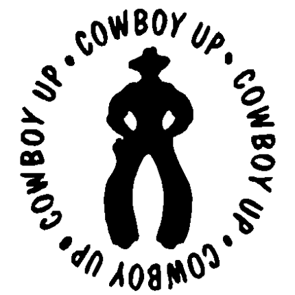 Cowboy Up 2 Decal