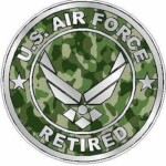 AIR FORCE RETIRED camo green
