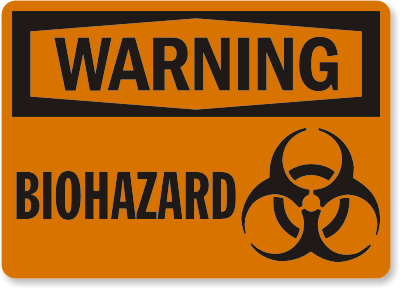 Biohazard Warning Sign 1