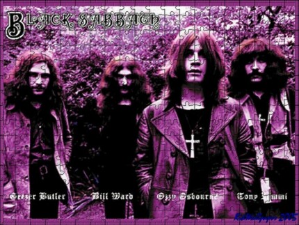 Black Sabbath Color Band Sticker