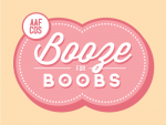 booze for boobs logo sticker