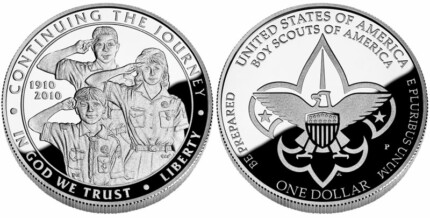 Boy Scouts of American Centennial Commemorative Coin Sticker