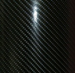 Carbon Fiber Adhesive Vinyl Sheet Decal GLOSS BLACK