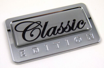 clasic special edition adhesive chrome emblem
