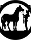 Cowgirl and Horse Decal 2