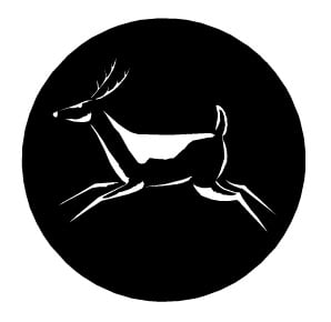 Deer 1 Circle Sticker