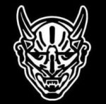 Devil with Horns Vinyl Decal Sticker