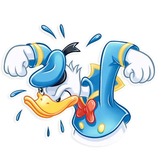 donald duck daisy duck disney cartoon sticker 02