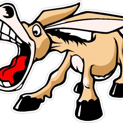 DONKEY BRAYING STICKER