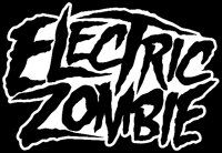 electric zombie black and white sticker