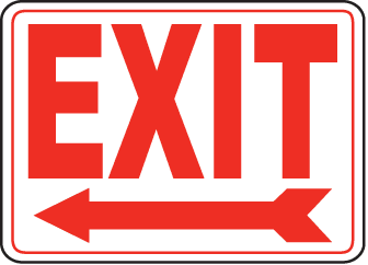 Exit Entrance Signs and Banners 11