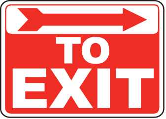 Exit Entrance Signs and Banners 22
